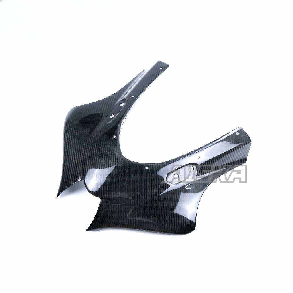 AISKA 100% 3K Dry Carbon Fiber Motorcycle  Accessories Upper Front Headlight Fairing for Suzuki GSXR1000 2017+