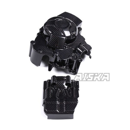 AISKA 100% 3K Dry Carbon Fiber Motorcycle Accessories Engine Cover Protection Cover for Yamaha MT09 FZ09 2017-2020