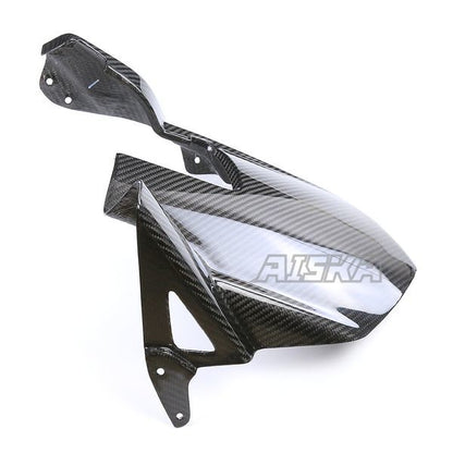 AISKA 3K Dry Carbon Fiber Motorcycle Accessories Rear Fender Hugger Mudguard for Kawasaki Z1000 2014+