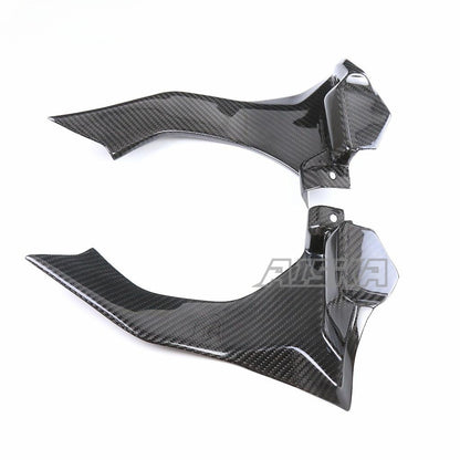 AISKA 100% Full 3K Dry Carbon Fiber Motorcycle Dash Air Intake Ram Cover Fairing for Yamaha YZF R1 R1S 2015-2019