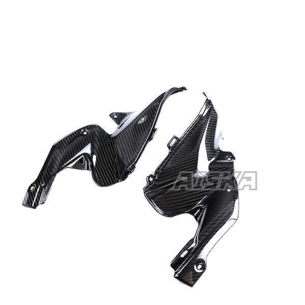 AISKA 3K Dry Carbon Fiber Motorcycle Accessories Tank Side Front Upper Inner Panels Fairing for Kawasaki Z900 2020-2024