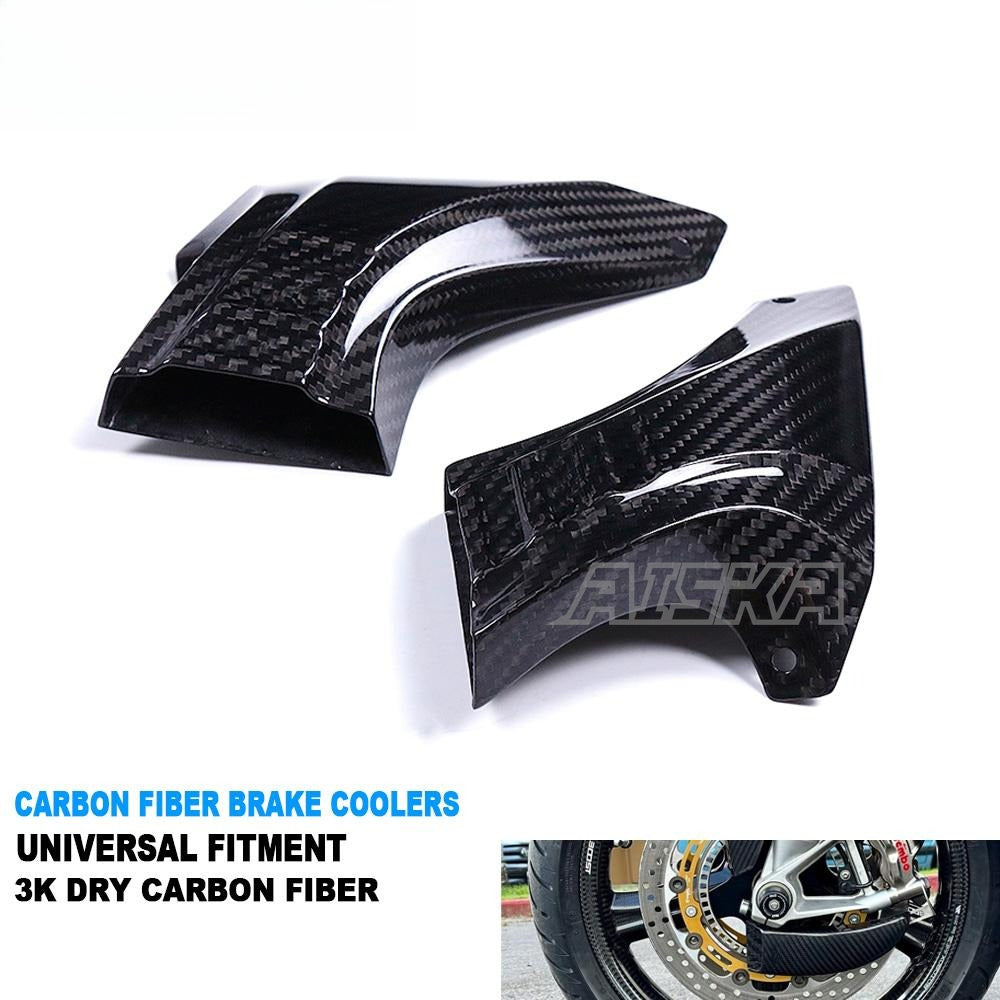 AISKA Universal Carbon Fiber Fairings Parts Motorcycle Brake Disk Cooler Air Duct for S1000RR Hayabusa Gen3 GSXR1000 Ninja 500