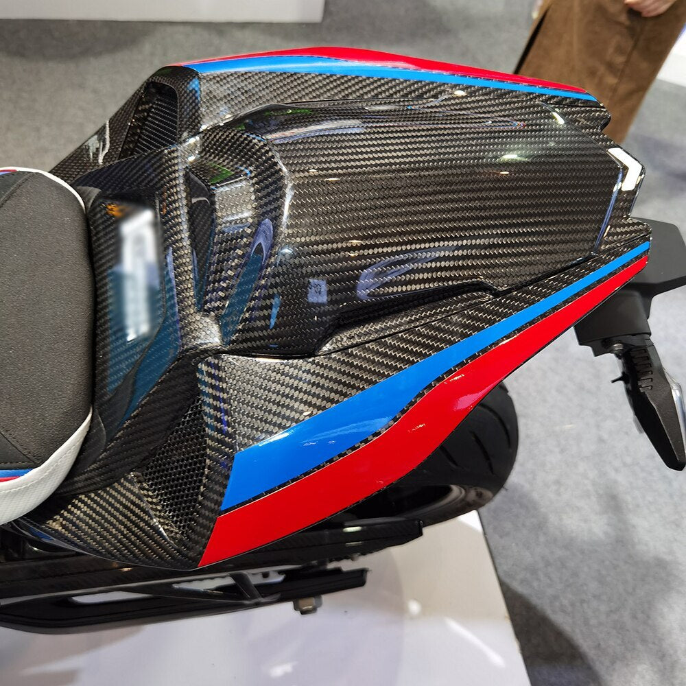 AISKA 100% 3K Full Carbon Fiber Motorcycle Rear Passenger Seat Cover for BMW S1000RR 2019-2022