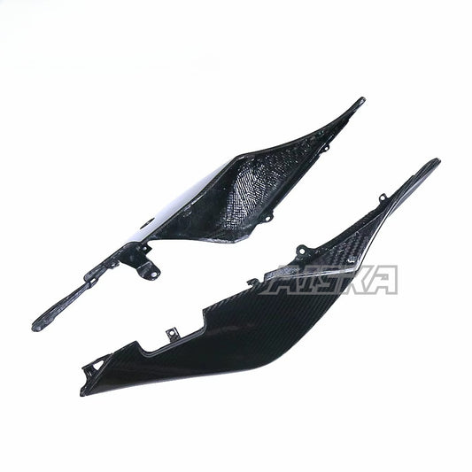 AISKA Twill Weave 100% 3K 3*3 Carbon Fiber Motorcycle Accessories Rear Seat Side Panel Cover for Aprilia RSV4 Tuono V4 2021+