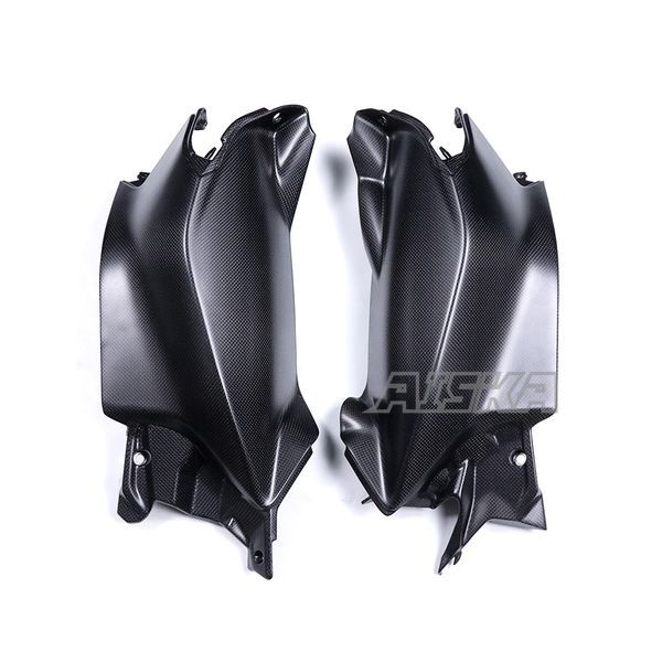 AISKA New 100% 3K Full Dry Carbon Fiber Motorcycle Front Tank Side Panel Cover Fairings for Ducati Panigale V4 V4S 2025