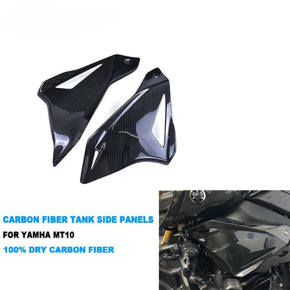 AISKA Dry Carbon Fiber Motorcycle Tank Side Panels for Yamaha MT10 FZ10 2016-2021
