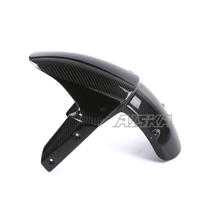 AISKA 3K Dry Carbon Fiber Motorcycle Front Wheel Fender Hugger Mudguard for Kawasaki Ninja ZX-6R 2013-2024
