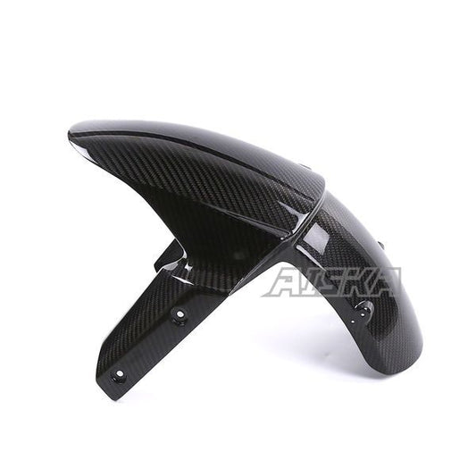 AISKA 3K Dry Carbon Fiber Motorcycle Front Wheel Fender Hugger Mudguard for Kawasaki Ninja ZX-6R 2013-2024
