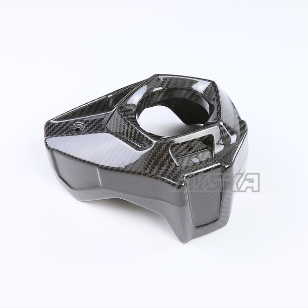 AISKA Dry Carbon Fiber Motorcycle Exhaust Pipe Cover Heat Shield Guard Trim Fairing Kits for Kawasaki Z H2 2021 2022 2023 2024