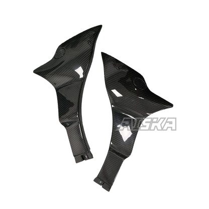 AISKA Real 3K Dry Carbon Fiber Motorcycle Side Fairing Spoiler Chin Cover for Harley Softail Low Rider S ST FXLRST 2022-2024