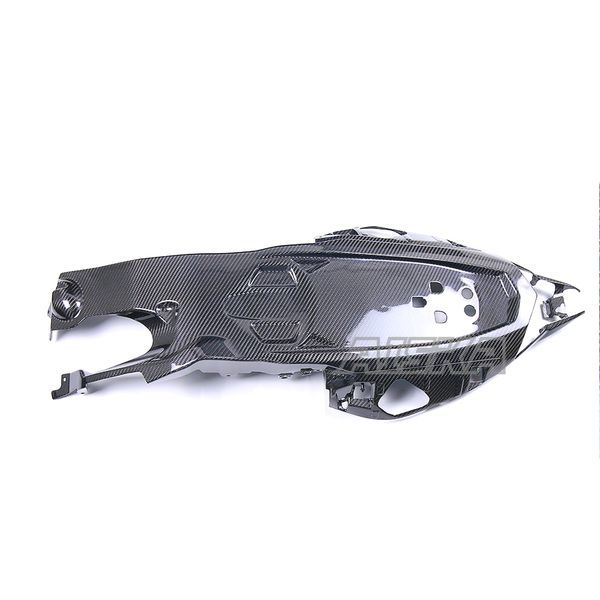 AISKA 3K Dry Carbon Fiber Motorcycle Rear Tail Seat Cover Under Tray Panel Fairing for Kawasaki ZX10R ZX-10R 2021 2022 2023 2024