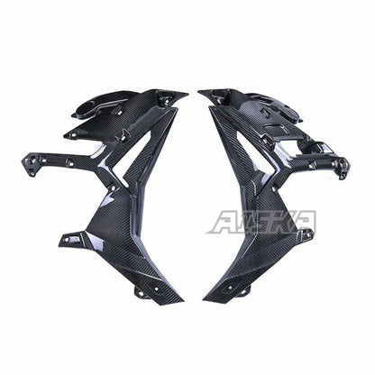 AISKA 100% 3K Full Carbon Fiber Twill Weave Motorcycle Side Panels Spoiler Fairings for BMW S1000R M1000R 2021-2025