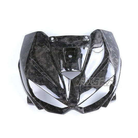 AISKA 3K Dry Carbon Fiber Motorcycle Accessories Front Headlight Air Intake Ram Cover Fairing for Kawasaki Z1000 2014+