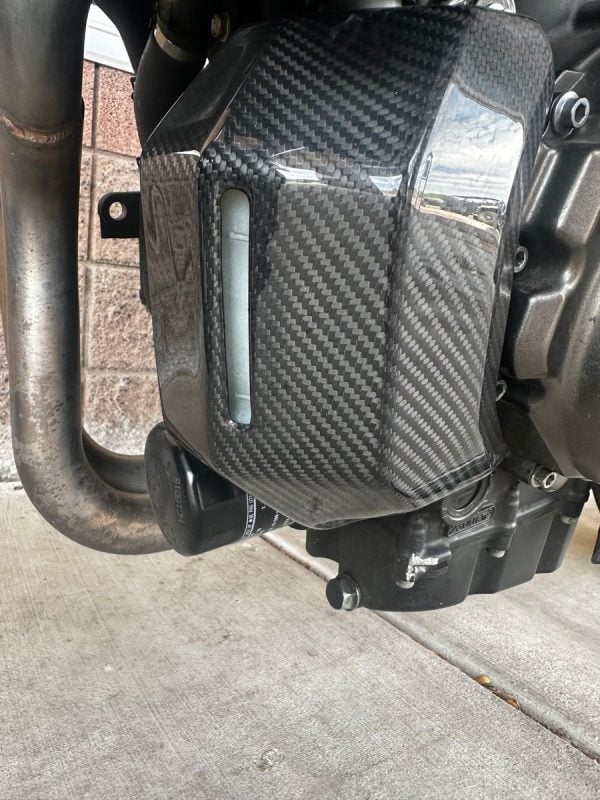 AISKA Motorcycle Carbon Fiber Water Cooler Cover Radiator Water Coolant Case Cover Fairing for Yamaha MT07 FZ07 2018-2022