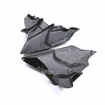 AISKA Carbon Fiber Motorcycle Lower Engine Spoiler Fairing Guards Under Tray Fairing Belly Pan for Yamaha MT09 FZ09 2021-2023