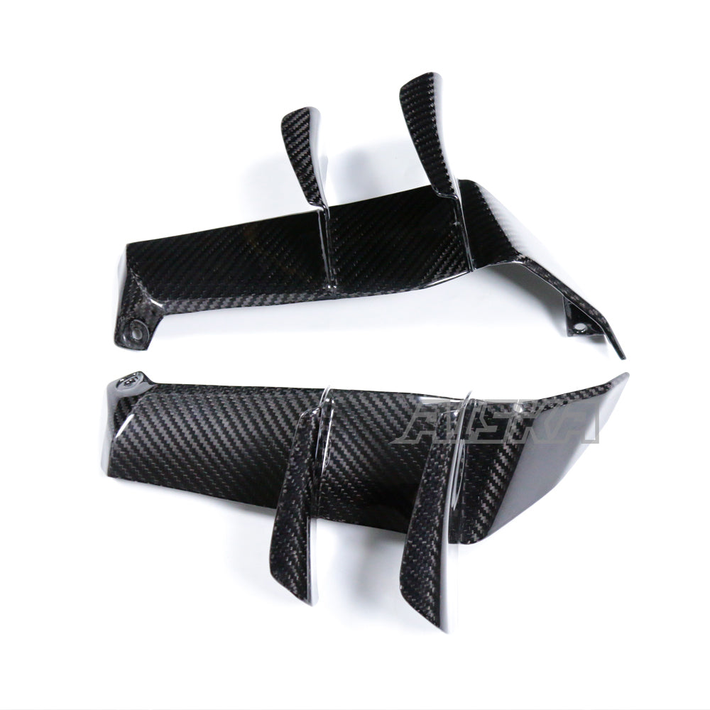 AISKA 100% 3K Dry Carbon Fiber Motorcycle Radiator Guard Side Covers for Yamaha MT09 FZ09 2024-2025