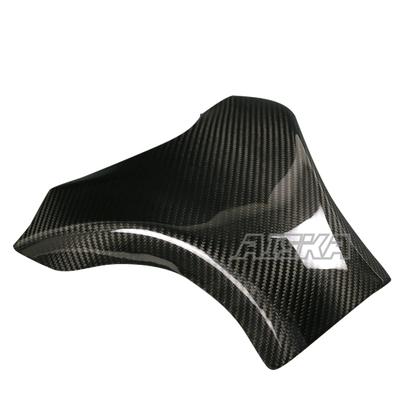 AISKA 3K Dry Carbon Fiber Motorcycle Gas Fuel Tank Cover for Kawasaki Ninja ZX-6R 2019-2024