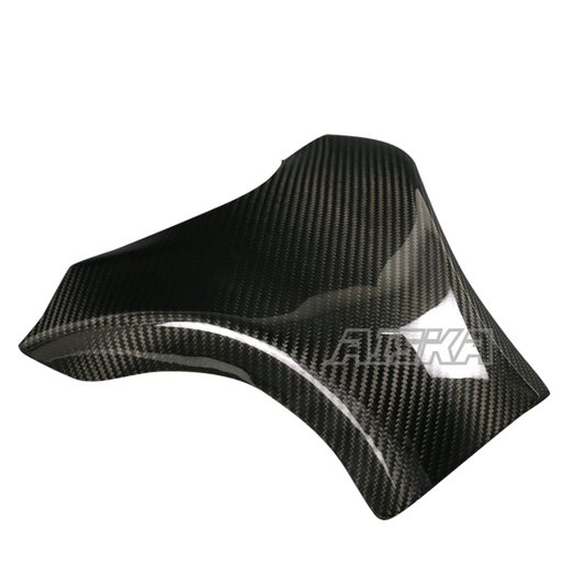 AISKA 3K Dry Carbon Fiber Motorcycle Gas Fuel Tank Cover for Kawasaki Ninja ZX-6R 2019-2024