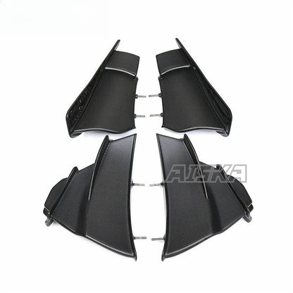 AISKA 100% Dry Carbon Fiber Parts Motorcycle Vehicle Side Wing Fairing for DUCATI Streetfighter V4 V4S 2018+