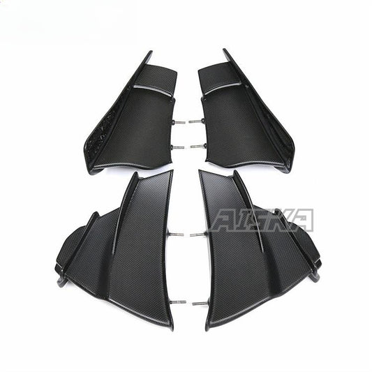 AISKA 100% Dry Carbon Fiber Parts Motorcycle Vehicle Side Wing Fairing for DUCATI Streetfighter V4 V4S 2018+