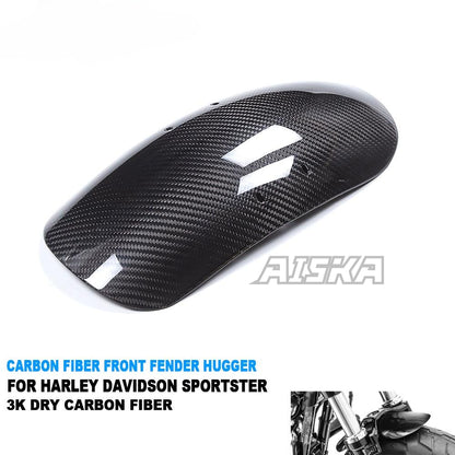 AISKA Dry Carbon Fiber Motorcycle Rear Fender Hugger for Harley Davidson Sportster Forty Eight 48 XL1200X XL 1200 2010-2017
