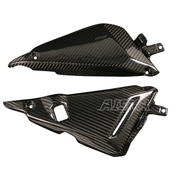 AISKA 3K Dry Carbon Fiber Motorcycle Accessories Frame Shell Side Cover Fairing Trim Cowl Panel for Kawasaki Ninja 650 2014-2024