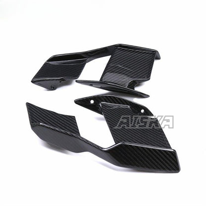 AISKA 100% 3K Carbon Fiber UV-Protection Coat Motorcycle Front Fairings Side Winglets for BMW S1000R M1000R 2021-2025