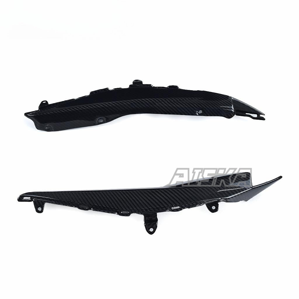 AISKA Motorcycle Carbon Side Panel Accessories Tail Rear Seat Inside Side Cover Panels Fairing for Yamaha R3 2022 2023 2024