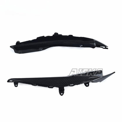 AISKA Motorcycle Carbon Side Panel Accessories Tail Rear Seat Inside Side Cover Panels Fairing for Yamaha R3 2022 2023 2024