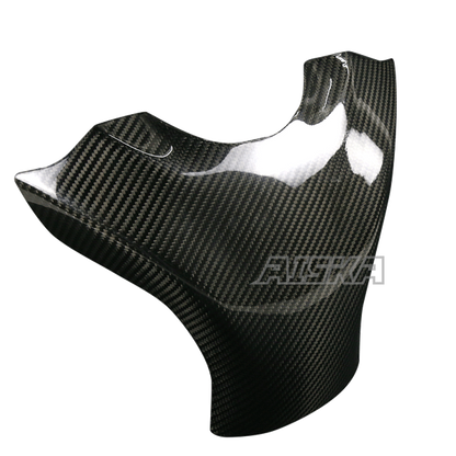AISKA 3K Dry Carbon Fiber Motorcycle Gas Fuel Tank Cover for Kawasaki Ninja ZX-6R 2019-2024