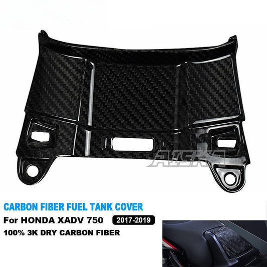 AISKA 3K Full Dry Carbon Fiber Motorcycle Accessories Fuel Tank Center Panel for Honda XADV 750 2017 2018 2019