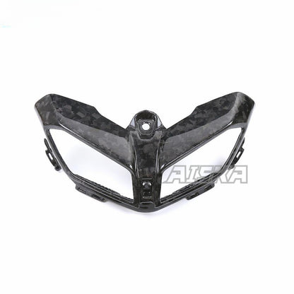AISKA 3k Carbon Fiber Motorcycle Headlight Cover Bracket Shell Headlight Cover Fairing for Yamaha MT09 FZ09 2014-2020