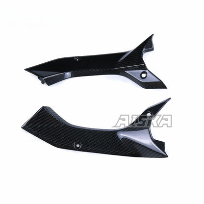 AISKA R6 Carbon Fiber Dash Panel Side Covers Motorcycle Carbon Fiber Dash Panel Side Covers for Yamaha R6 2017-2024 2022 2023