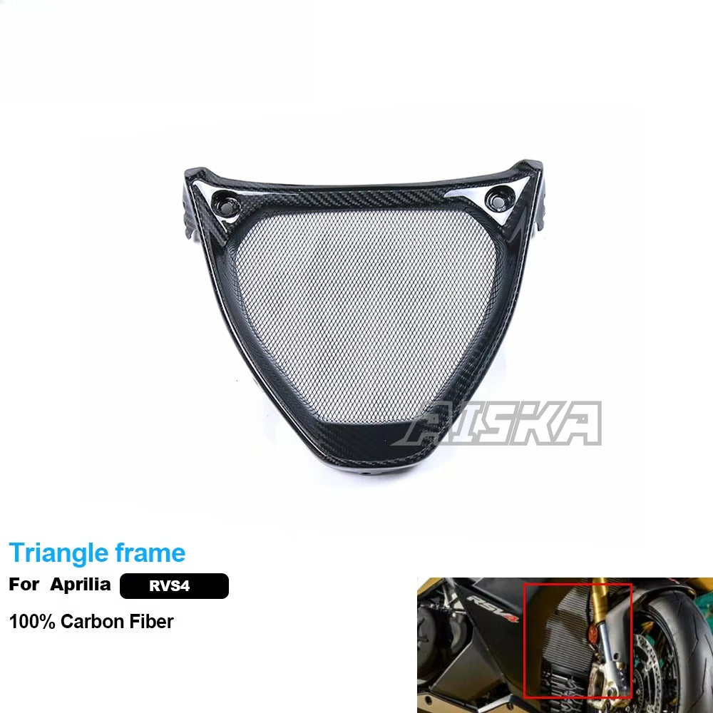 AISKA 100% 3K Pure All Dry Carbon Fiber Motorcycle Body Accessories Triangle Frame for Aprilia RSV4 Tuono 2009-2020
