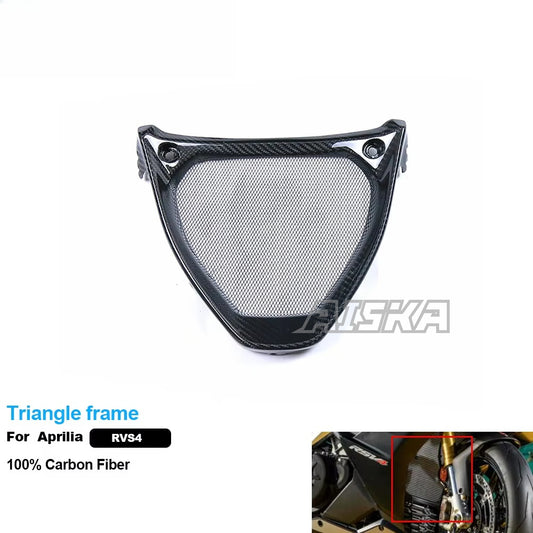 AISKA 100% 3K Pure All Dry Carbon Fiber Motorcycle Body Accessories Triangle Frame for Aprilia RSV4 Tuono 2009-2020