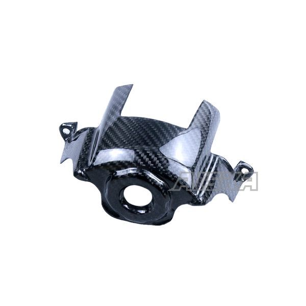 AISKA 3K Dry Carbon Fiber Motorcycle Accessories Front Ignition Keychain Guard Tank Switch Key Cover for Kawasaki Z1000 2014+