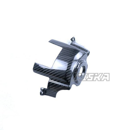 AISKA 3K Dry Carbon Fiber Motorcycle Accessories Front Ignition Keychain Guard Tank Switch Key Cover for Kawasaki Z1000 2014+
