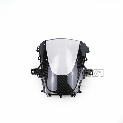 AISKA Full Carbon Fiber Wind Deflectors Motorcycle Front Windshield Windscreen Deflector for Yamaha R1 2020-2024