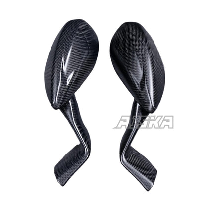 AISKA 100% 3K Full Dry Carbon Fiber Motorcycle Rearview Mirrors Cover for Ducati Panigale V4 V4S 2025