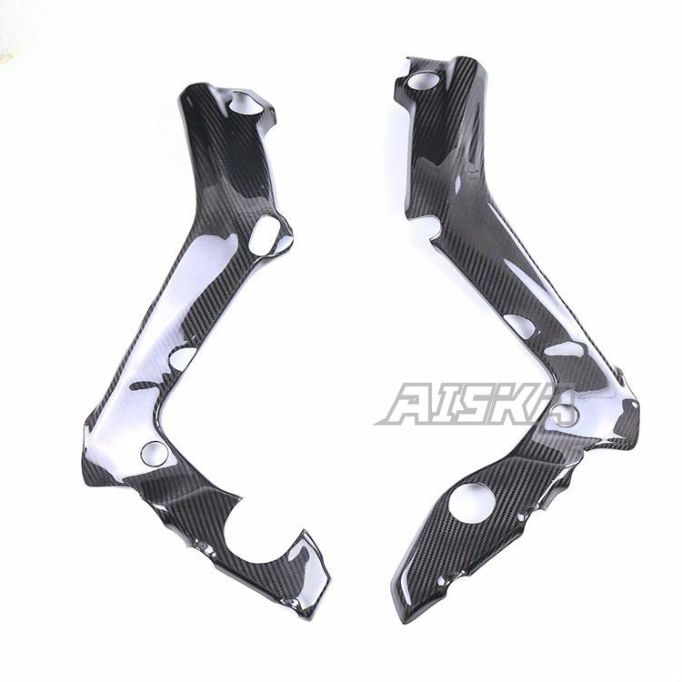 AISKA 100% 3K Carbon Fiber Fairing Guard Protector Motorcycle Frame Cover for BMW S1000RR 2019-2024