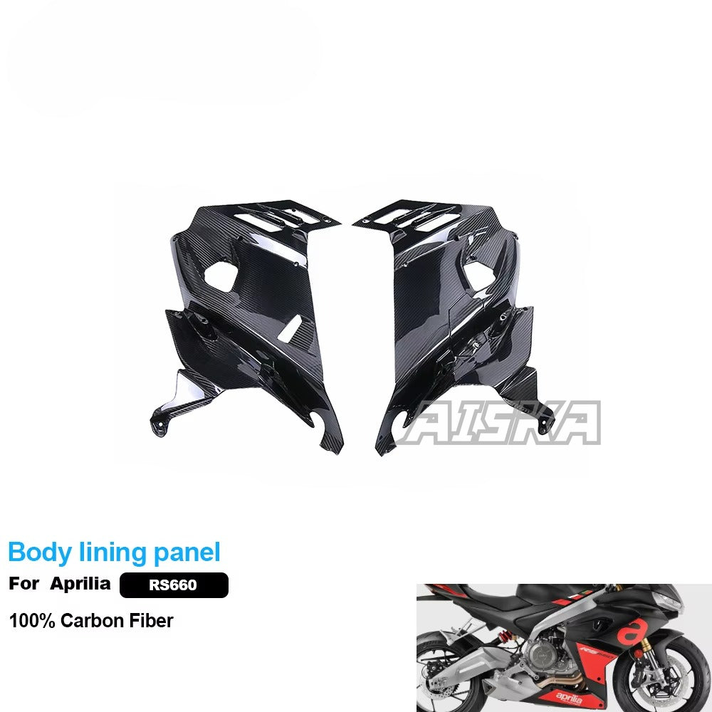 AISKA Full Carbon Fiber Motorcycle Modified Accessories Body Lining Panel Fairings Protective Cover for Aprilia RS660 2021+
