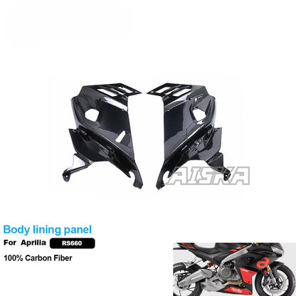 AISKA Full Carbon Fiber Motorcycle Modified Accessories Body Lining Panel Fairings Protective Cover for Aprilia RS660 2021+