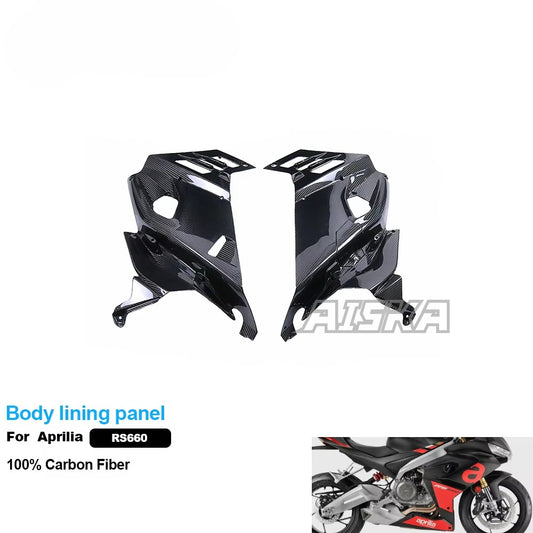 AISKA Full Carbon Fiber Motorcycle Modified Accessories Body Lining Panel Fairings Protective Cover for Aprilia RS660 2021+