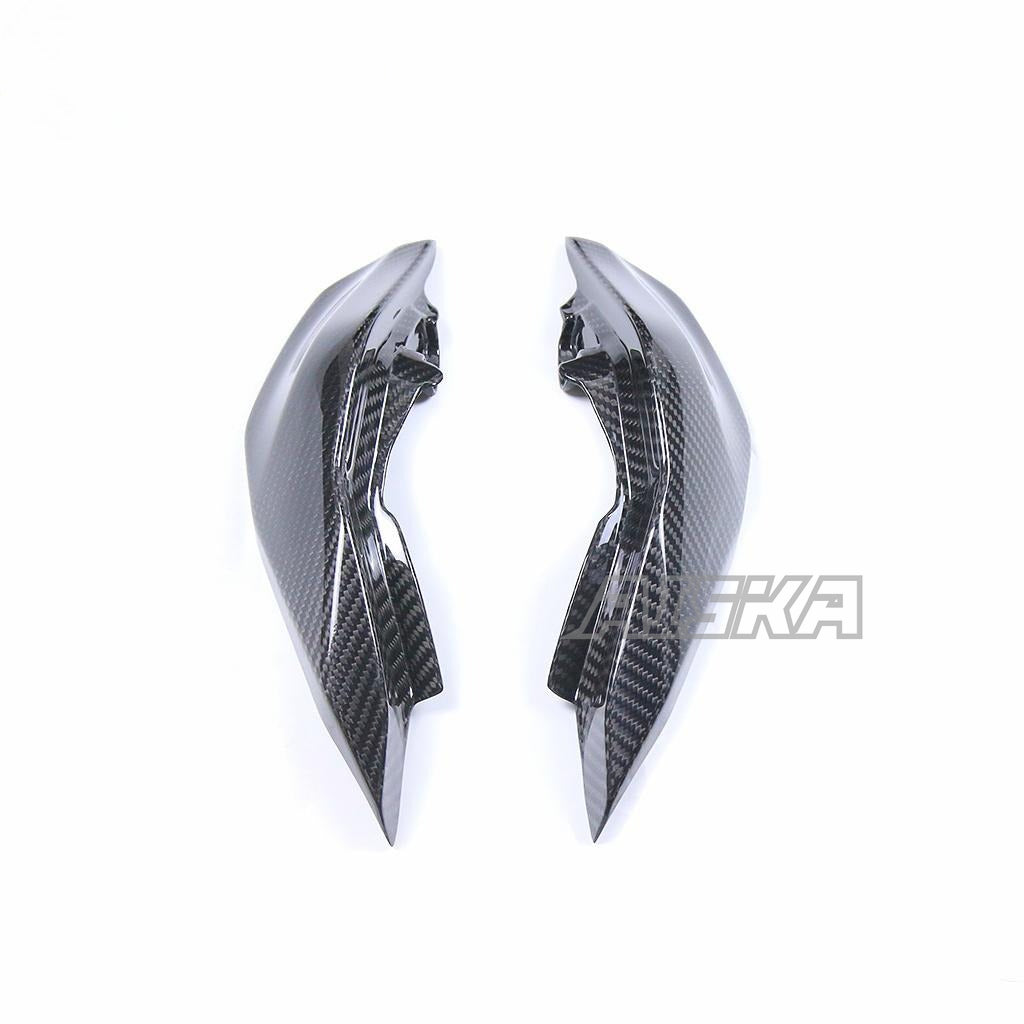 AISKA 3K Dry Carbon Fiber Accessories Motorcycle Rear Seat Side Panels Cover Fairing Parts Kits for Yamaha MT10 2022 2023 2024