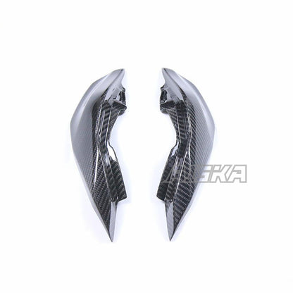 AISKA 3K Dry Carbon Fiber Accessories Motorcycle Rear Seat Side Panels Cover Fairing Parts Kits for Yamaha MT10 2022 2023 2024