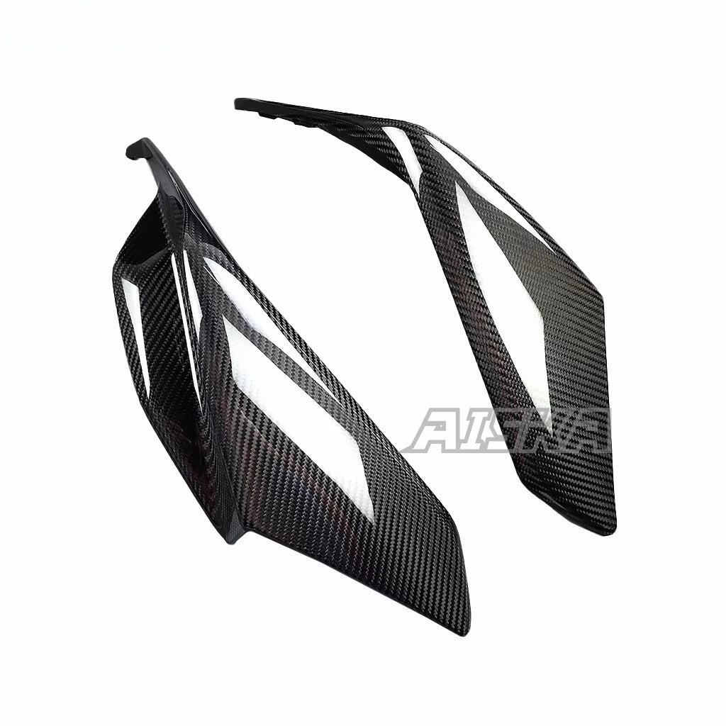 AISKA 3K 3*3 Carbon Fiber Motorcycle Accessories Front Headlight Fairing Lower Cover for Aprilia RSV4  2021+