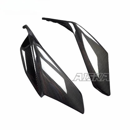 AISKA 3K 3*3 Carbon Fiber Motorcycle Accessories Front Headlight Fairing Lower Cover for Aprilia RSV4  2021+