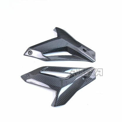 AISKA 100% 3K Dry Carbon Fiber Motorcycle Accessories Abdominal Lateral Plate Front Lower Fairing Panel for BMW S1000R 2014-2020