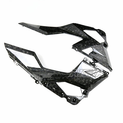 AISKA 100% 3K Dry Carbon Fiber Motorcycle Accessories Front Upper Side Panel Fairing for Kawasaki Ninja 400 2018-2024
