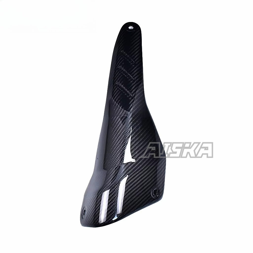 AISKA 100% 3K Pure All Dry Carbon Fiber Motorcycle Body Exhaust Pipe Cover Insulation Muffler for Aprilia RSV4 TUONO V4 2021+